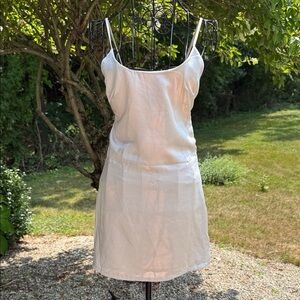 Superdown opal strappy  Y back satin mini dress